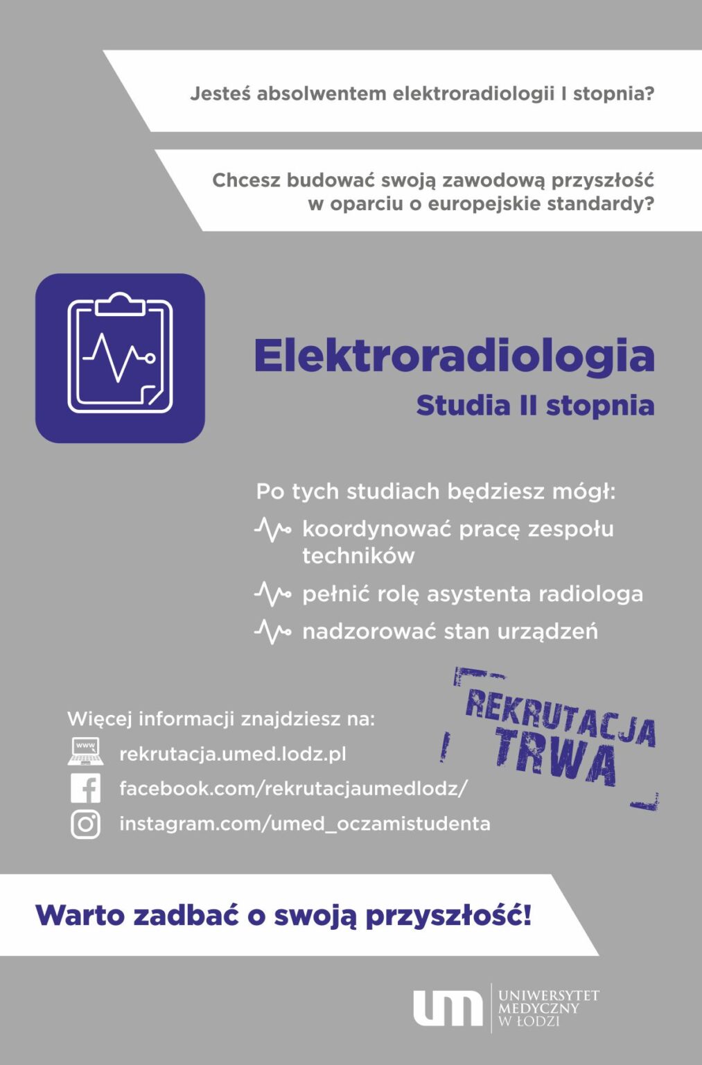Elektroradiologia studia II stopnia Oddział Nauk Biomedycznych